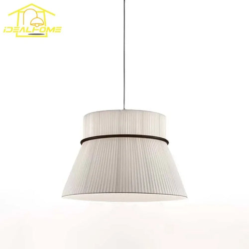 Minimalist Japanese wabi-sabi decorative fabric pendant light - vue 2 sur 12