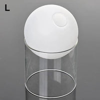 mini vase rond en verre pour décoration hydroponique écologique