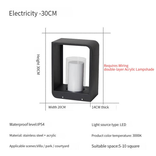 Lampe de jardin moderne solaire LED clôture lumière IP54 extérieur étanche ambiance éclairage pelouse lumières Villa cour décor lampadaires - vue 13 sur 21