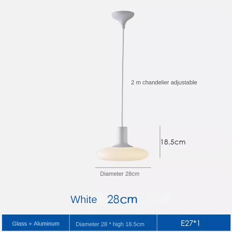 Minimalist glass chandelier for creative and modern decor - vue 10 sur 12