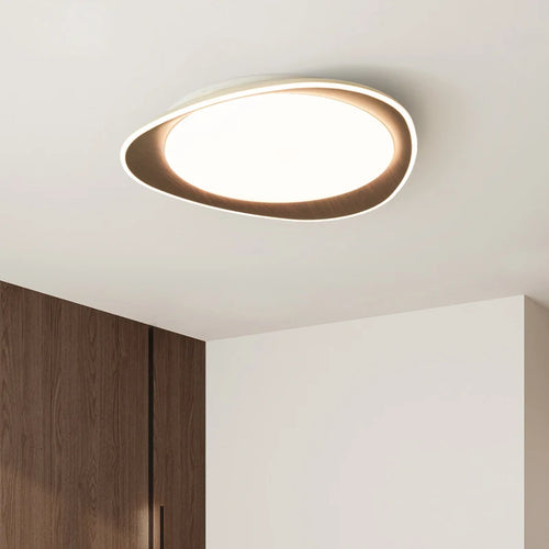 Plafonnier bois véritable chambre lumières LED décor à la maison pour salle d'étude cuisine salon - vue 6 sur 10