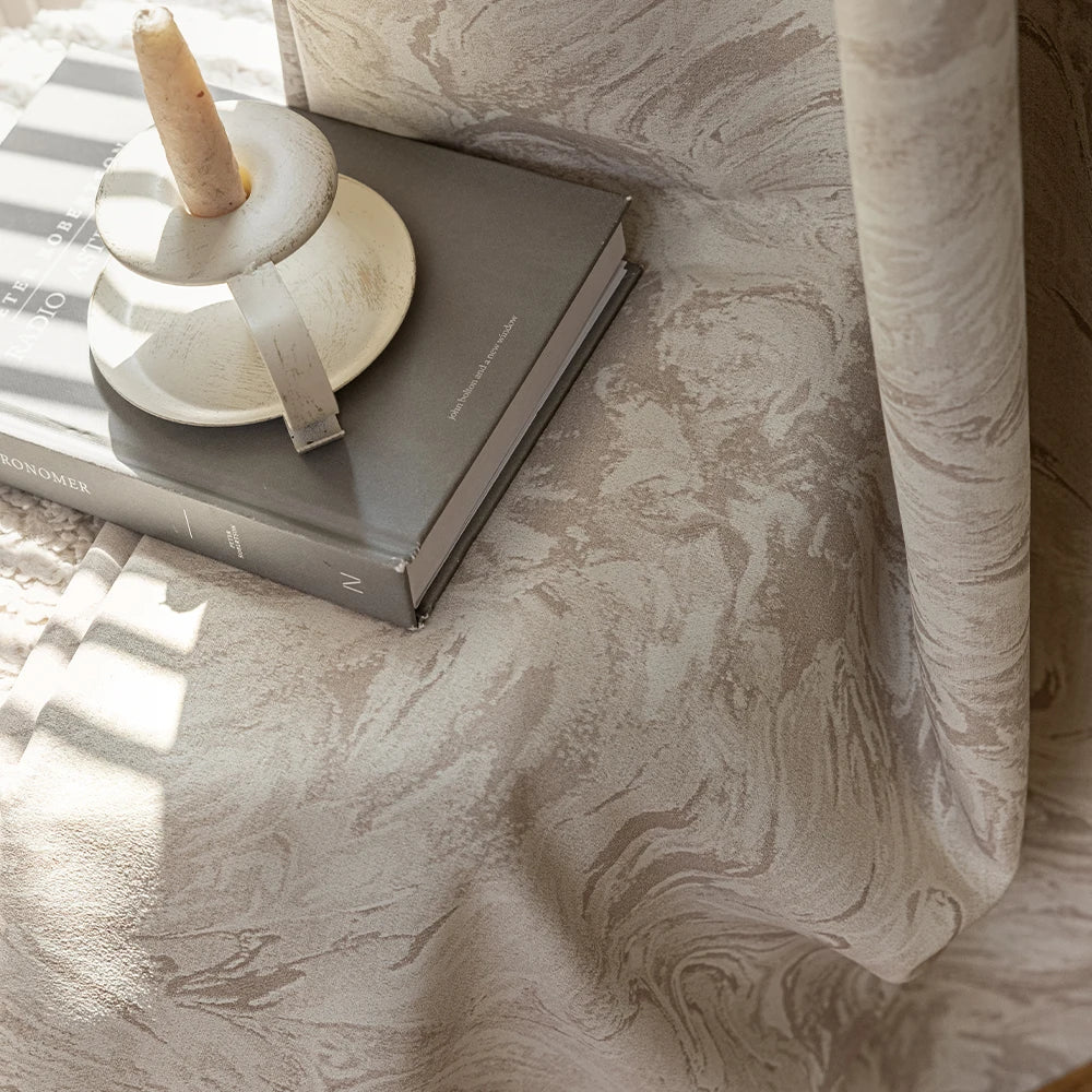 Rideau occultant motifs modernes pour chambre salon - vue 5 sur 11
