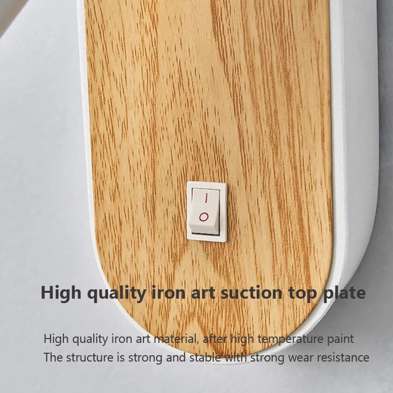 applique murale led en bois design nordique décoratif d'intérieur - vue 6 sur 8