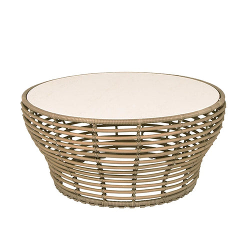 canapé extérieur en teck avec table basse et lit