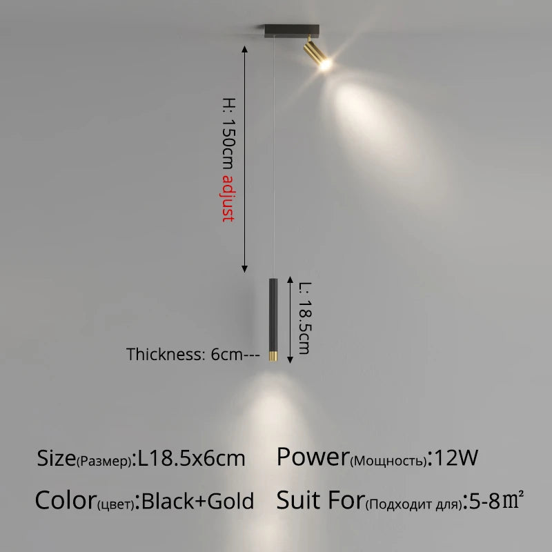 Modern nordic minimalist LED moon pendant light for home decor