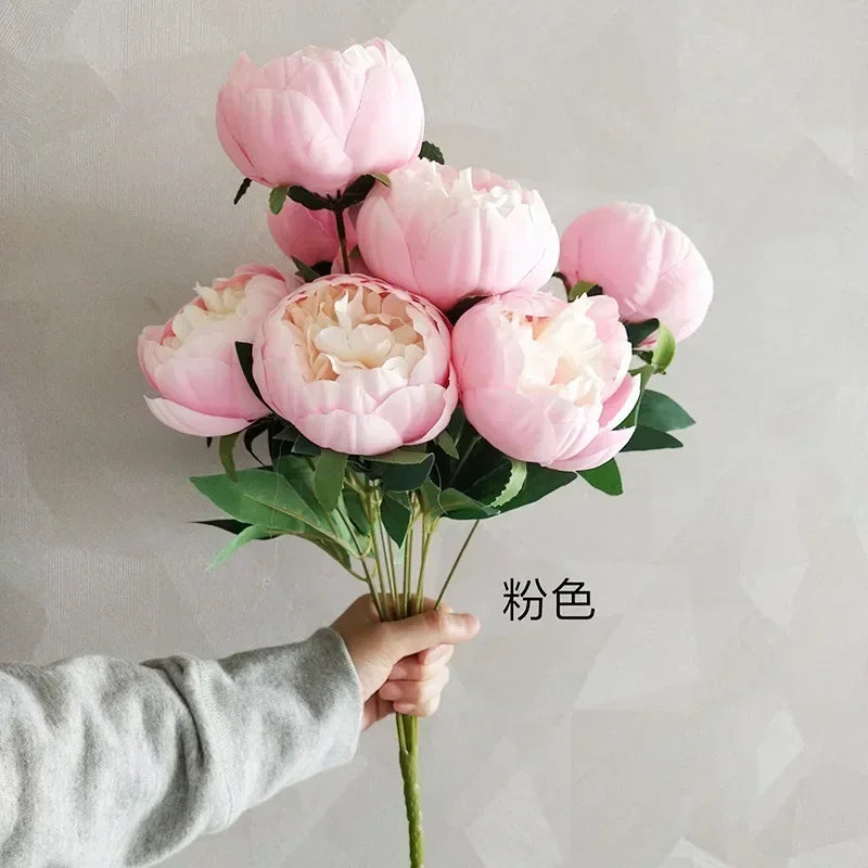 bouquets de pivoines artificielles pour décoration intérieure élégante - vue 8 sur 14