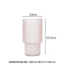 vase en verre givré pour fleurs et décoration d'intérieur
