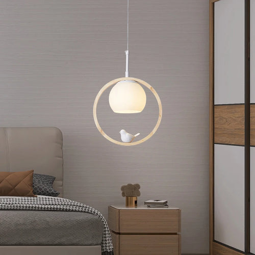 Suspension nordique atmosphérique chinoise à trois têtes salle à manger salle à manger moderne simple bar personnalisé créatif cuisine lumière - vue 4 sur 15