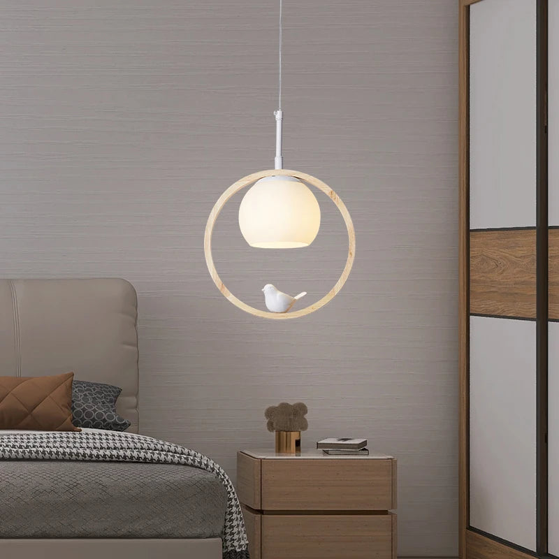 Suspension nordique atmosphérique chinoise à trois têtes salle à manger salle à manger moderne simple bar personnalisé créatif cuisine lumière - vue 3 sur 15