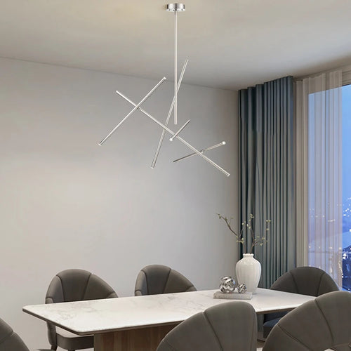 lustre post-moderne créatif personnalité nordique led forme branche - vue 5 sur 8