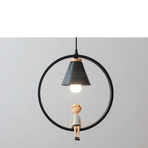 suspension modernes nordiques avec suspension oiseau led - vue 12 sur 16