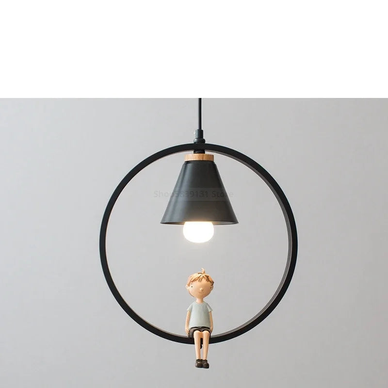 suspension modernes nordiques avec suspension oiseau led - vue 12 sur 16