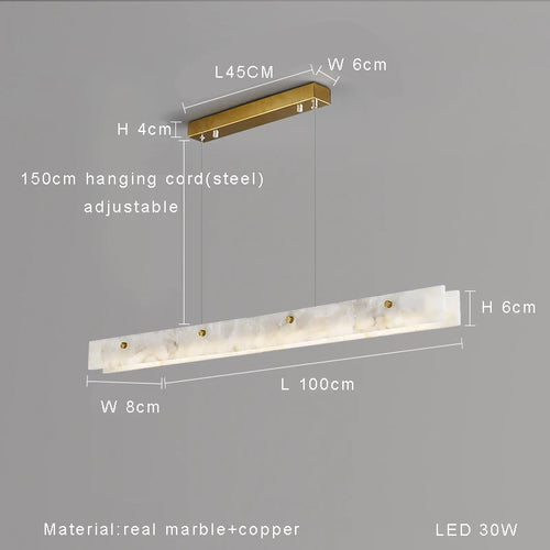 lustre moderne en marbre noir pour décoration intérieure élégante - vue 11 sur 10