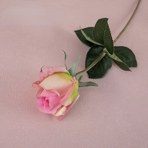 Artificial latex rose branch for realistic decoration - vue 12 sur 12