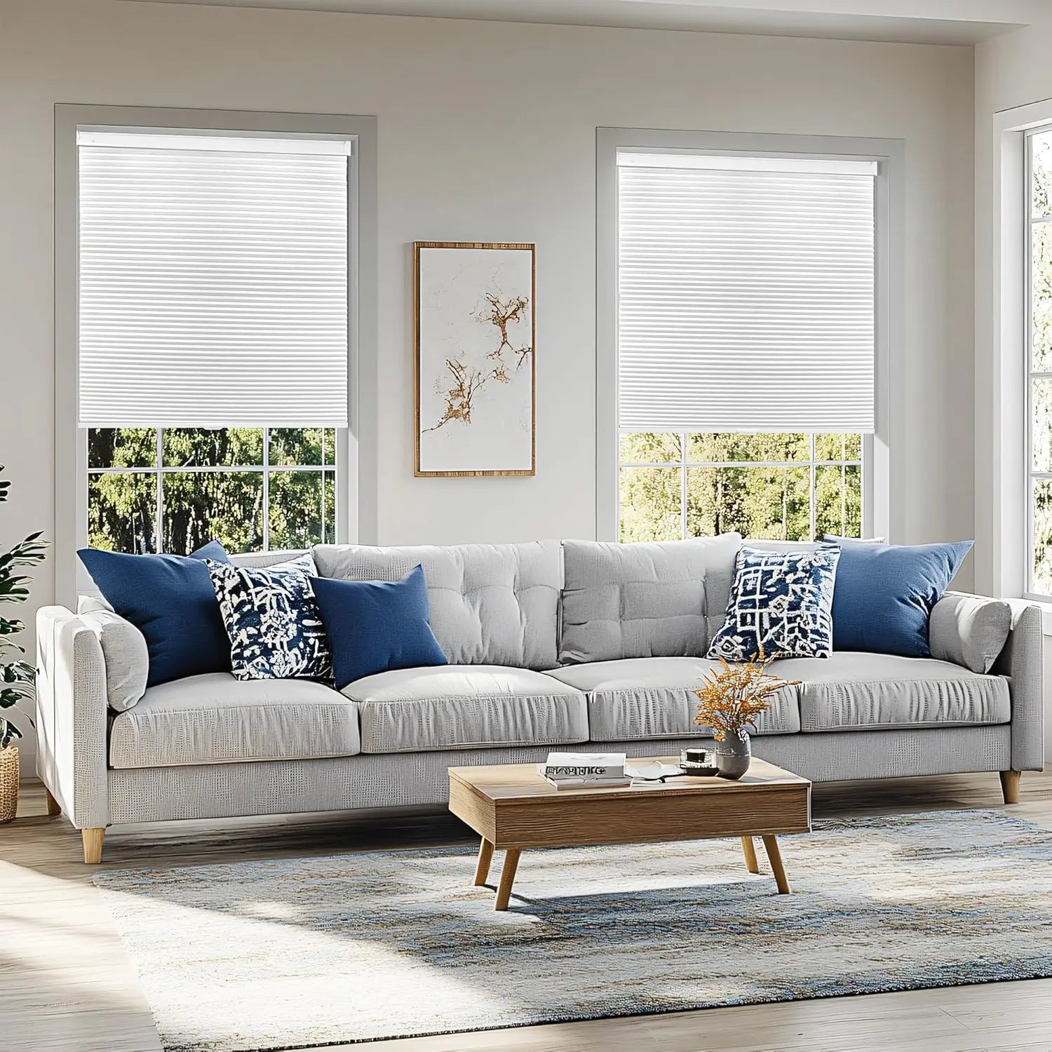 Store alvéolé sans perçage sans fil fenêtre moderne - vue 7 sur 8