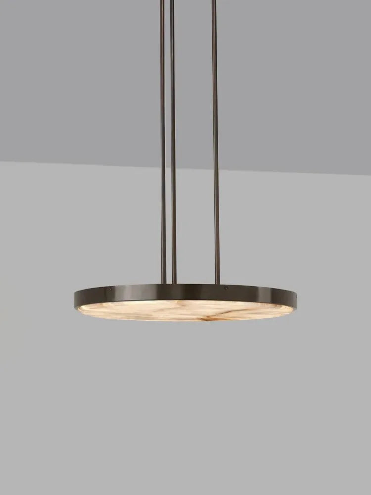 Lustre rétro en marbre noir - vue 3 sur 14