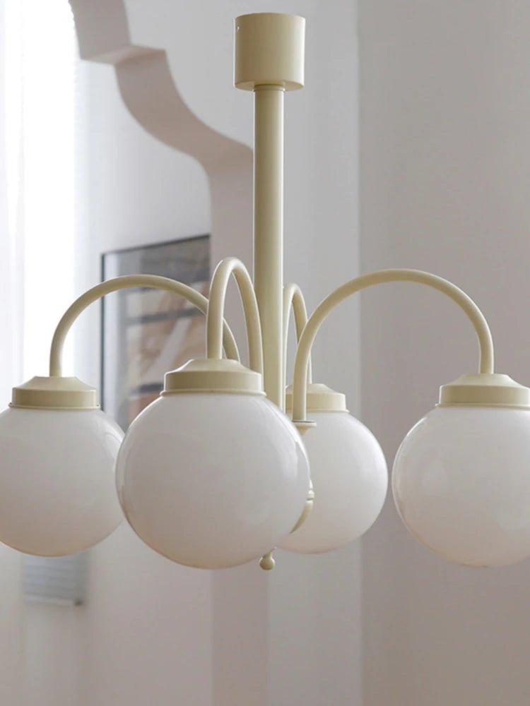lustre en verre rétro pour décoration intérieure nordique - vue 4 sur 9