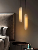 Modern marble and copper chandelier minimalist style for interior decoration