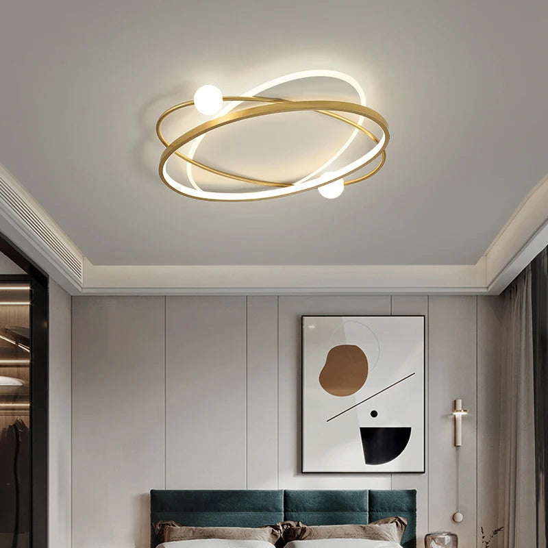 plafonnier led moderne avec télécommande pour décoration intérieure - vue 7 sur 10