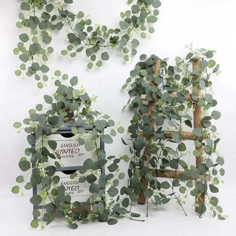 feuilles d'eucalyptus artificielles pour décoration de jardin - vue 10 sur 10