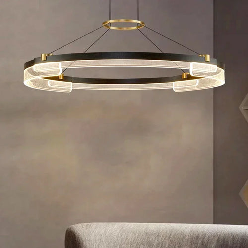 Minimalist Nordic acrylic chandelier for modern decor