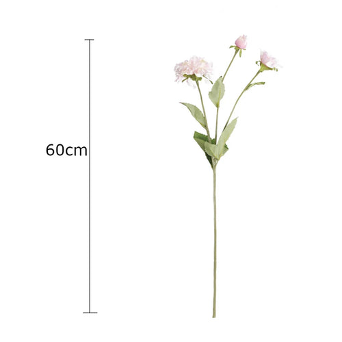 Artificial Sweet Three-Headed Peony Flower, Wedding Decoration, Simulation Peony Flower, Living Room and Office Decoration - vue 6 sur 9
