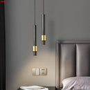 Minimalist luxury copper LED pendant light with adjustable brass cord