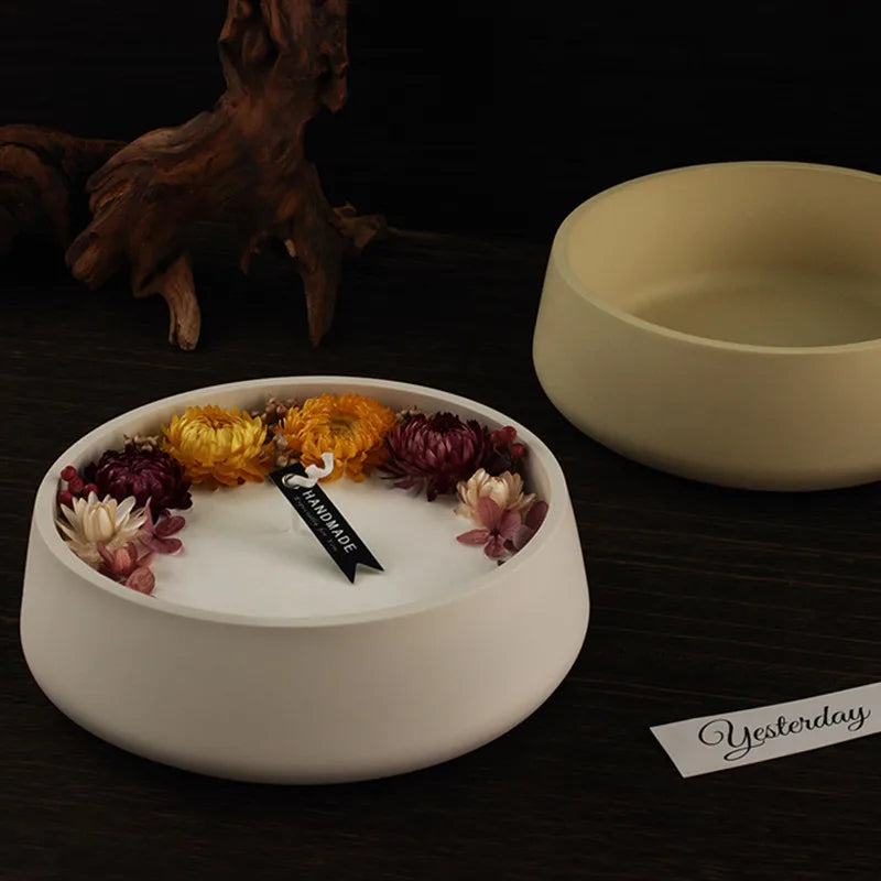 moule en silicone pour bougie en béton et rangement - vue 6 sur 6