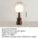 Modern desk lamp, retro creative living room, study room, villa, hotel bedroom, interior decoration, glossy LED bedside lamp