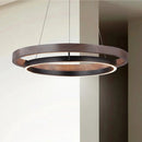 Decorative wooden chandelier for minimalist interior design