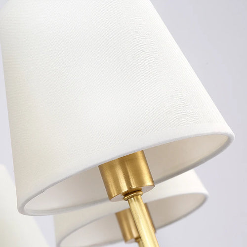 applique murale antique à LED avec abat-jour en tissu - vue 7 sur 10