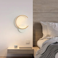 Applique murale LED en bois moderne