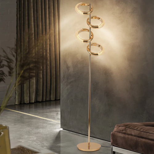 Nordic minimalist creative luxury ring floor lamp - vue 3 sur 9