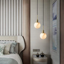 Small modern Spanish natural marble pendant light LED 2023 for dining room or restaurant