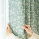 Rideau occultant floral moderne pour salon chambre