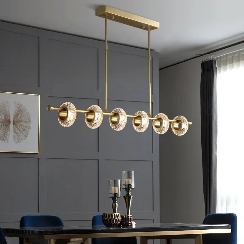 lustre moderne en cristal design pour décoration intérieure - vue 5 sur 10