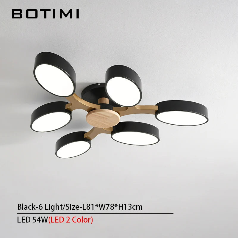 plafonnier LED gris en forme d'arbre - vue 14 sur 32