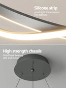 modern creative minimalist ring chandelier for home
