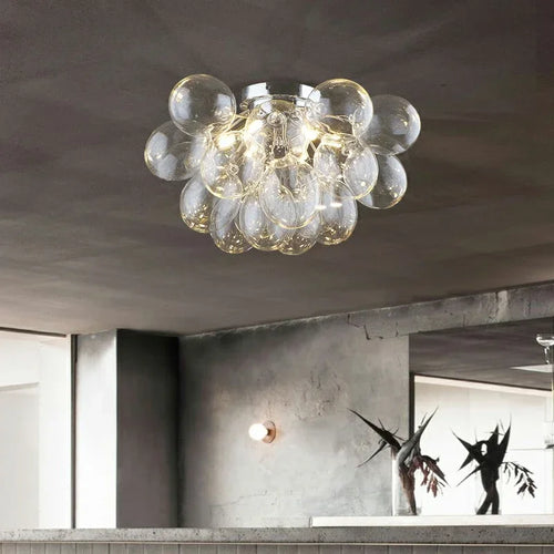 plafonnier led en verre design décoratif d'intérieur idéal pour diverses utilisations - vue 2 sur 15