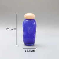 vase en verre décoratif pour arrangement de fleurs artificielles