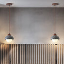 suspension LED en marbre design wabi sabi moderne