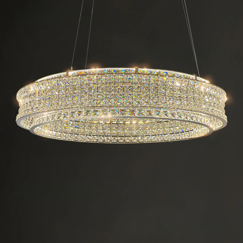 lustre de luxe en cristal pour restaurant bar et hôtel intérieur - vue 3 sur 14