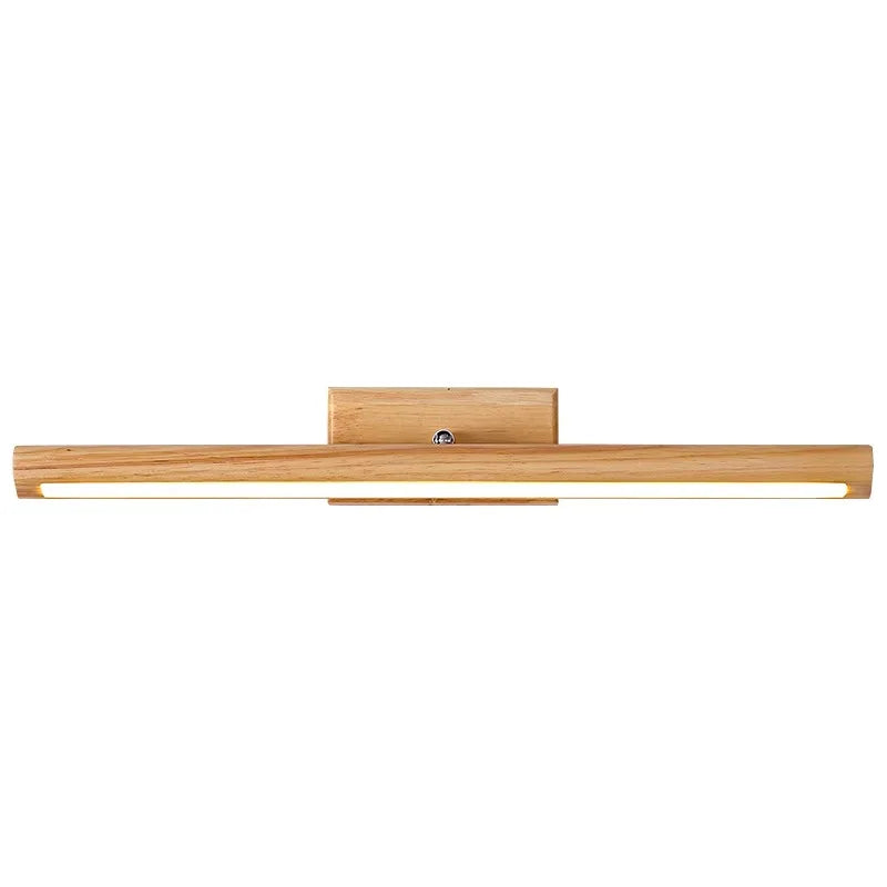 Wooden Mirror headlight, Wabi-sabi Modern Vintage style, wall light for Bathroom, Bedroom, dining room, Study lighting - vue 7 sur 12