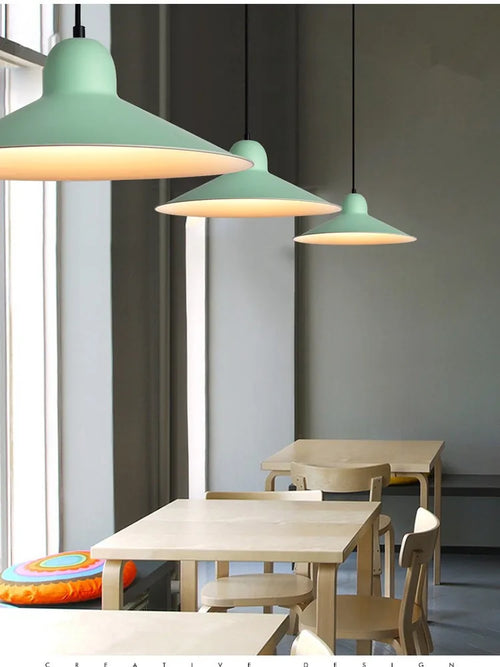 Modern nordic-style chandelier for colourful interior decor - vue 10 sur 11