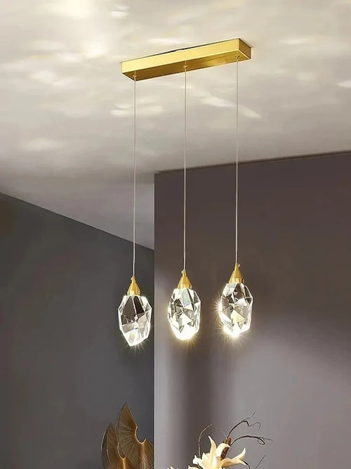 lustre en cristal nordique led pour intérieur - vue 5 sur 10