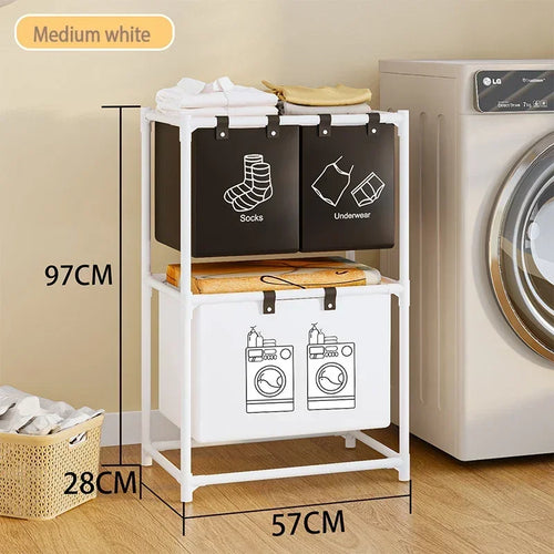 Laundry Baskets Folding laundry basket, dirty clothes storage bag, large capacity clothes basket for bathroom use - vue 9 sur 12