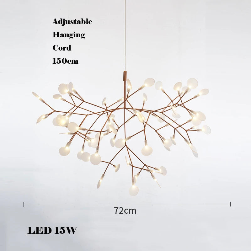 lustre créatif en acier inoxydable et acrylique pour décoration intérieure - vue 8 sur 18