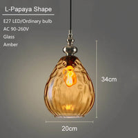 suspension en verre moderne pour décoration intérieure élégante