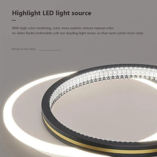 Plafond moderne à LEDs lumières pour l'entrée de la maison luminaires d'intérieur avec abat-jour en cristal lumières rondes carrées Luminaria