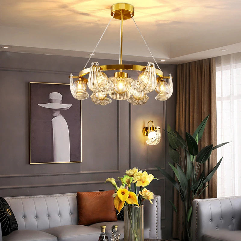 lustre en verre de luxe pour un éclairage créatif à la maison - vue 2 sur 18
